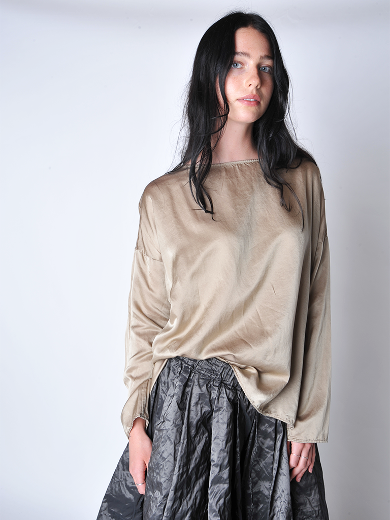 Marron Glace Long Sleeve T Shirt - Roztayger