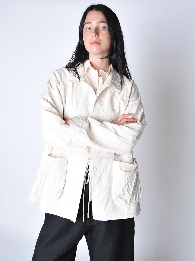 Natural Crash Overshirt Jacket - Roztayger