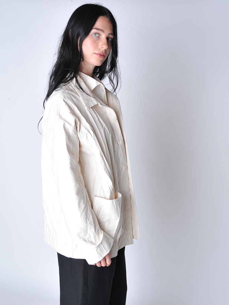 Natural Crash Overshirt Jacket - Roztayger