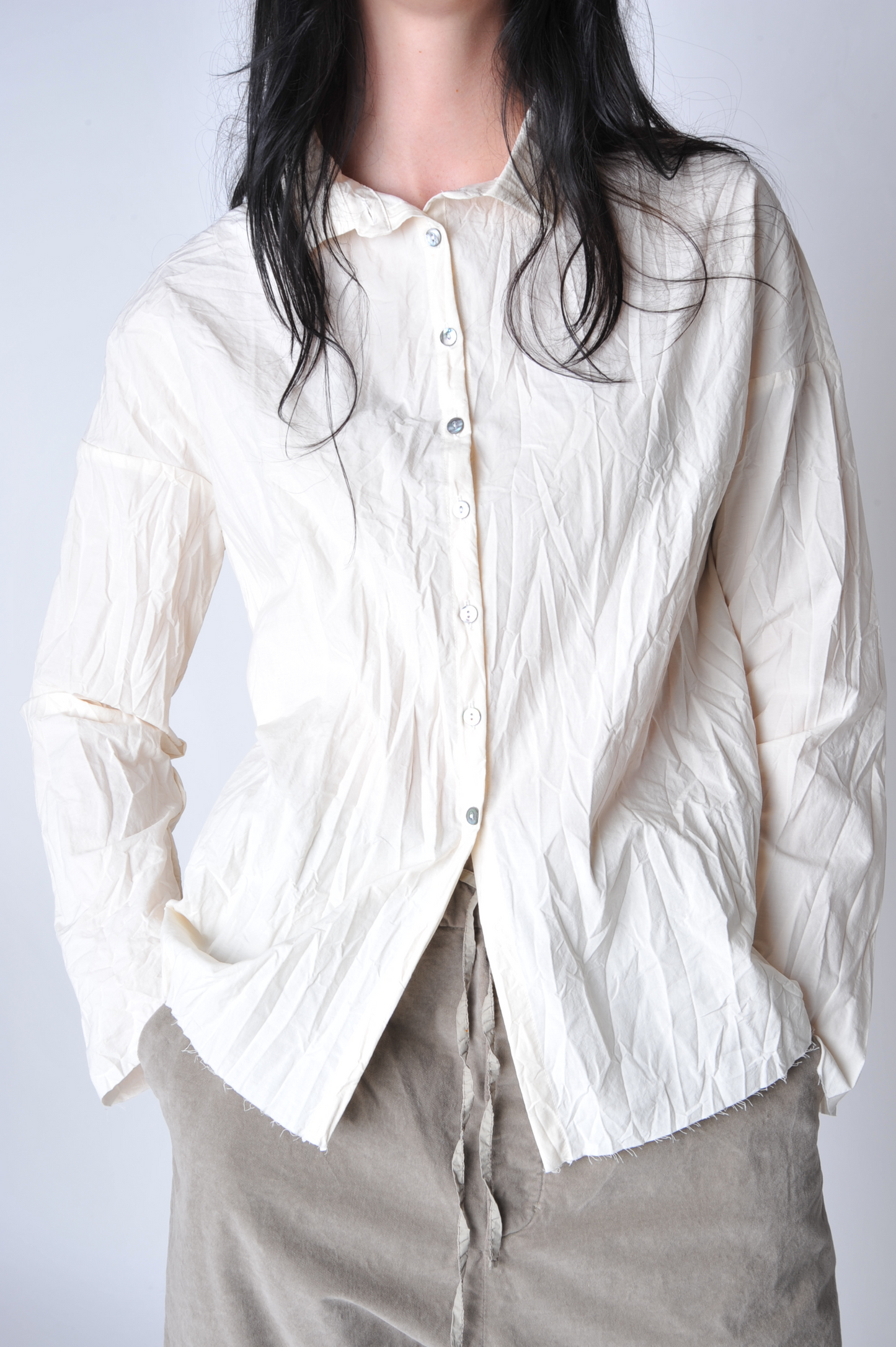 Natural Short Collar Shirt - Roztayger