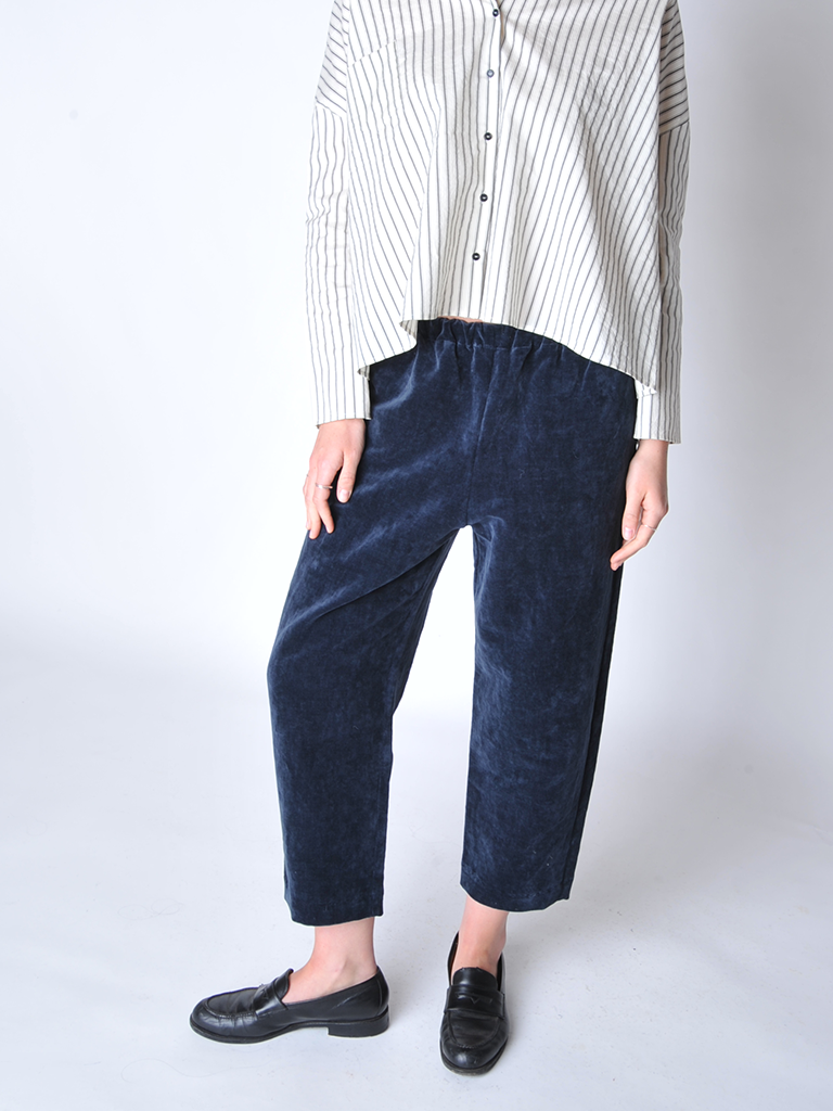 Blue Velvet Trousers - Roztayger