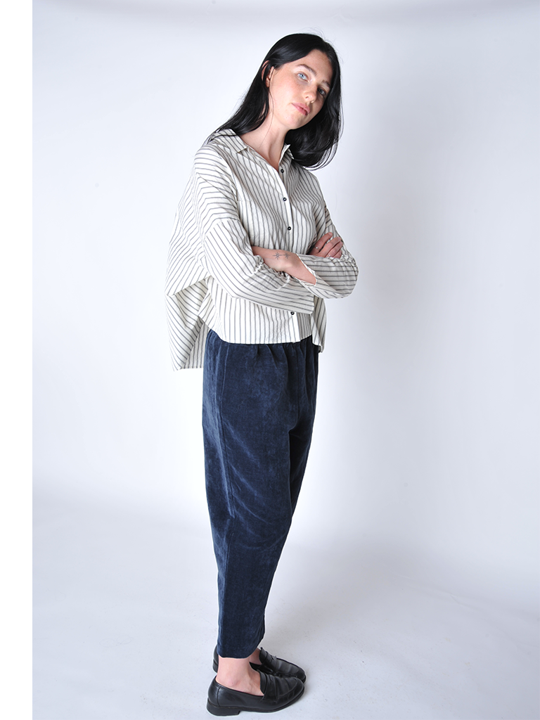 Blue Velvet Trousers - Roztayger