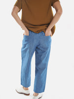 Denim cotton Linen Pants - Roztayger