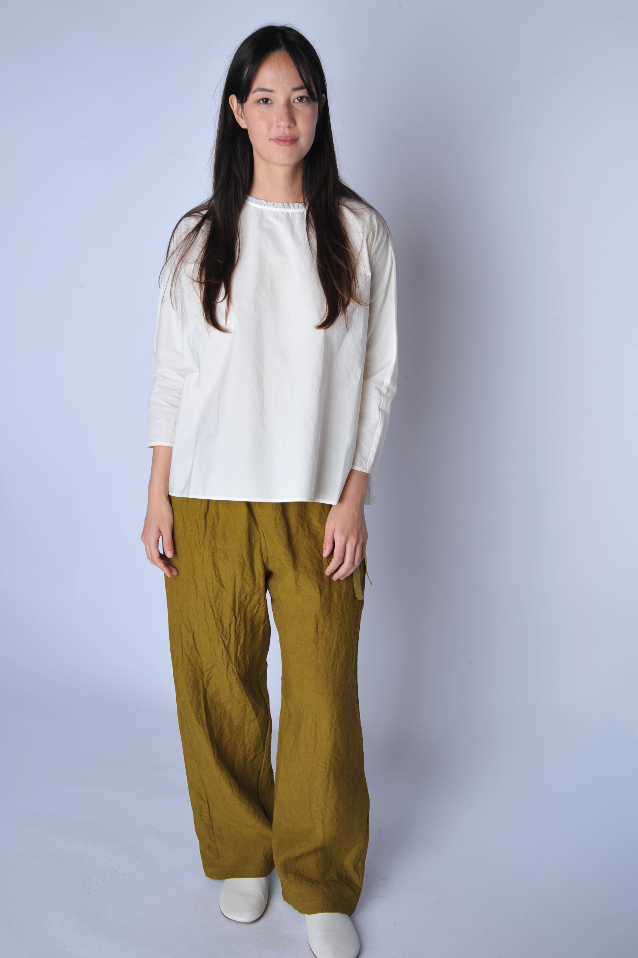 Apuntob | Meringue White Cropped WIde Leg Pant – Roztayger