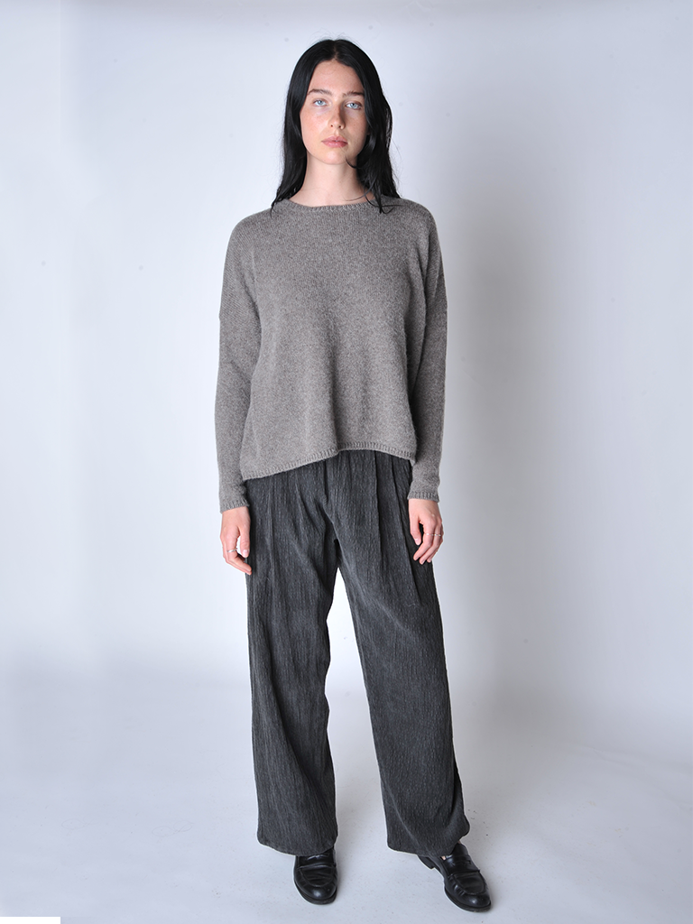 Walnut Crewneck Sweater - Roztayger