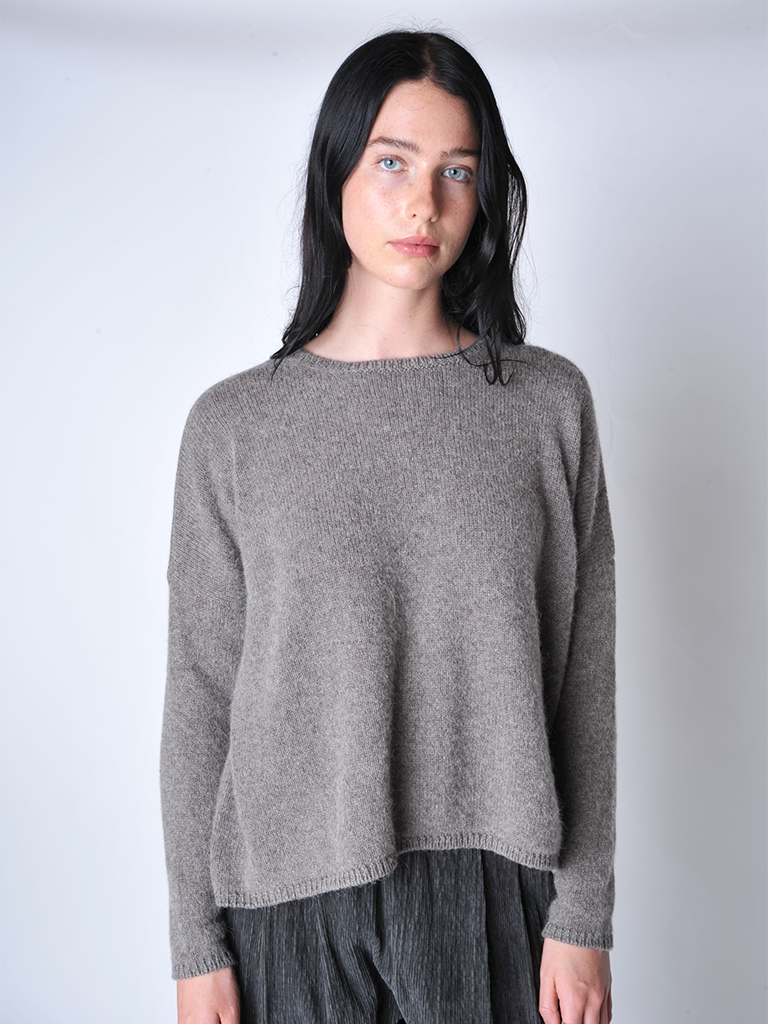 Walnut Crewneck Sweater - Roztayger