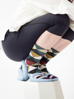 Multi Color Harlequin Socks - Roztayger