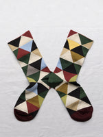 Multi Color Harlequin Socks - Roztayger