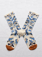 Blue and Cream Mythology Socks - Roztayger