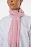 Dusty Pink Melange Knit Diamond Cashmere Scarf - Roztayger