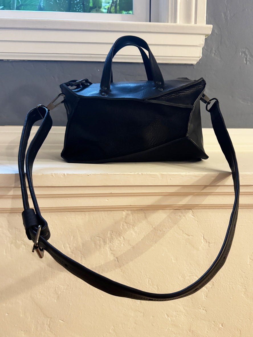 Small Black Collapse Eve Bag - Roztayger