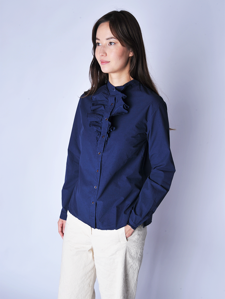 Hannoh Wessel | Ink Blue Carole Shirt – Roztayger
