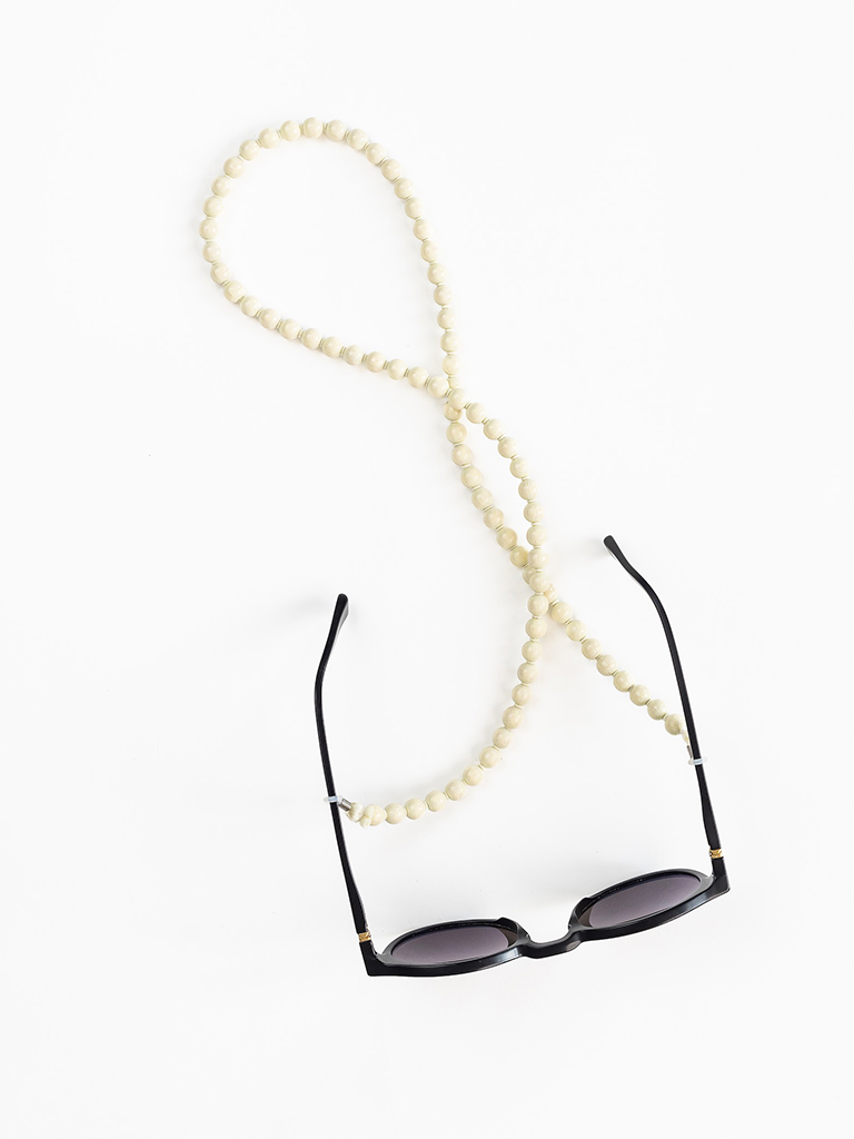 Warm White Brillenkette Eyeglass Chain - Roztayger