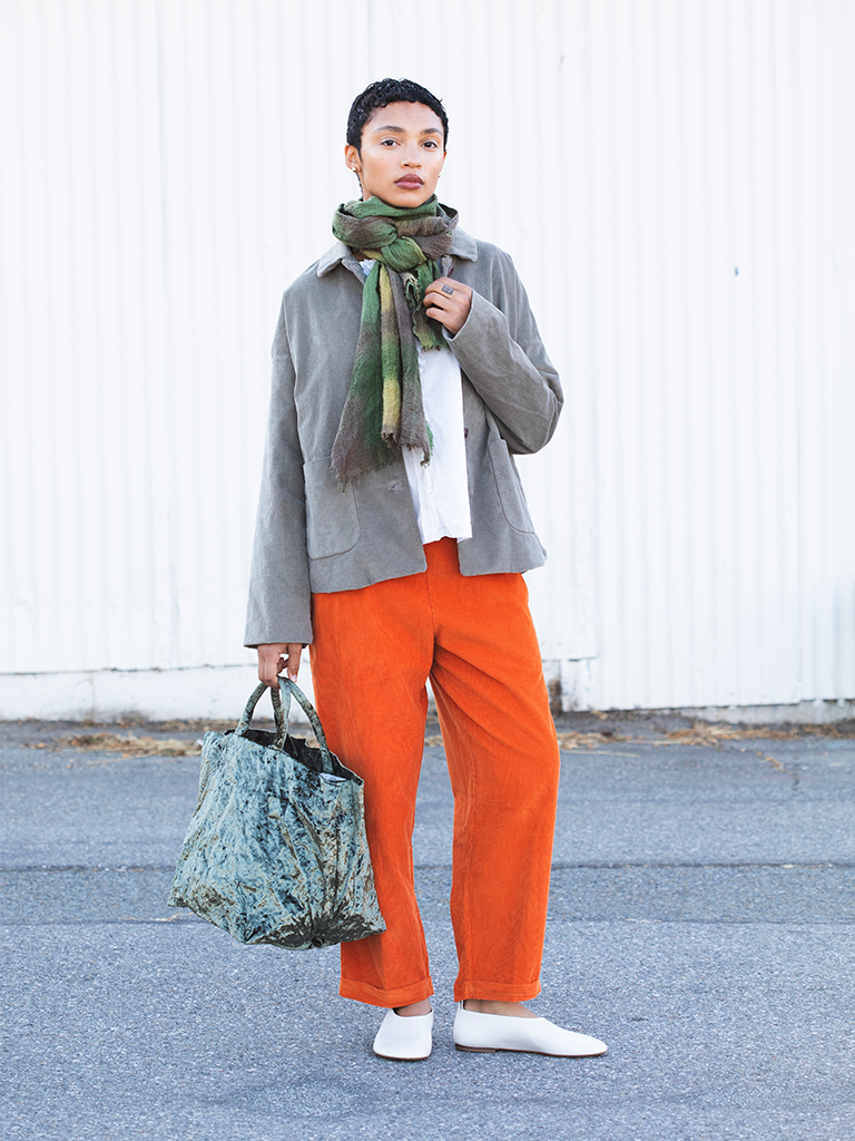 Olive Velvet Big Dado Bag - Roztayger