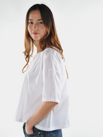 White Oversized  Andi Top - Roztayger