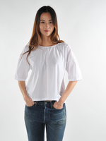 White Oversized  Andi Top - Roztayger