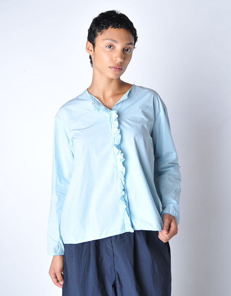 Fjord Long Sleeve Ruffle Girl Shirt - Roztayger