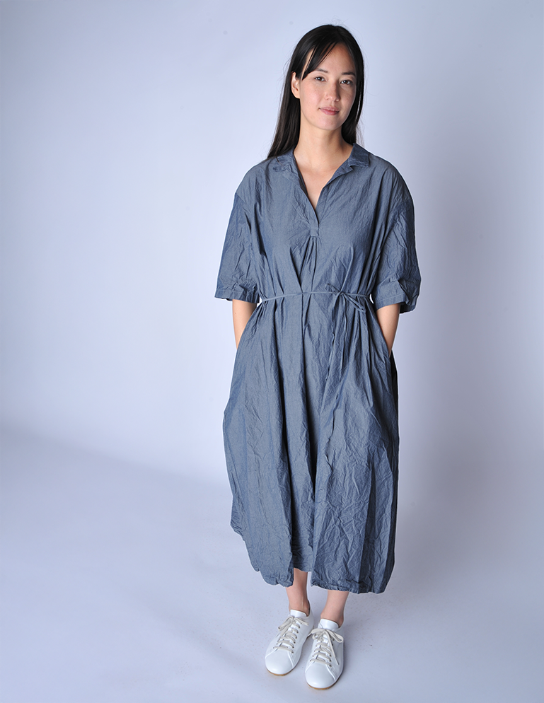 Manuelle Guibal| Denim Blue Loomi Tunic Dress, 1