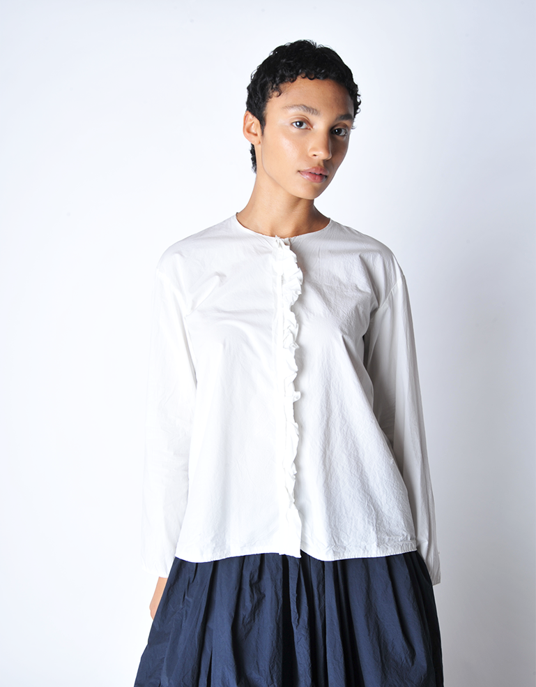 Idrofix Long Sleeve Ruffle Girl Shirt - Roztayger