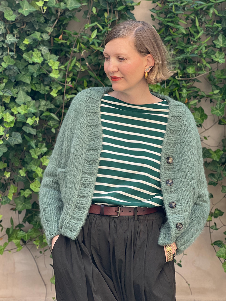 MikiKnits | Jade Green Ingrid Cardigan – Roztayger