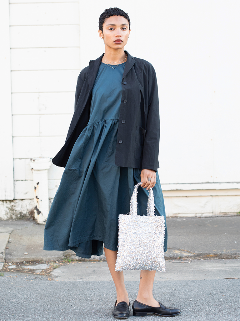 Silver Lametta Linda Bag - Roztayger