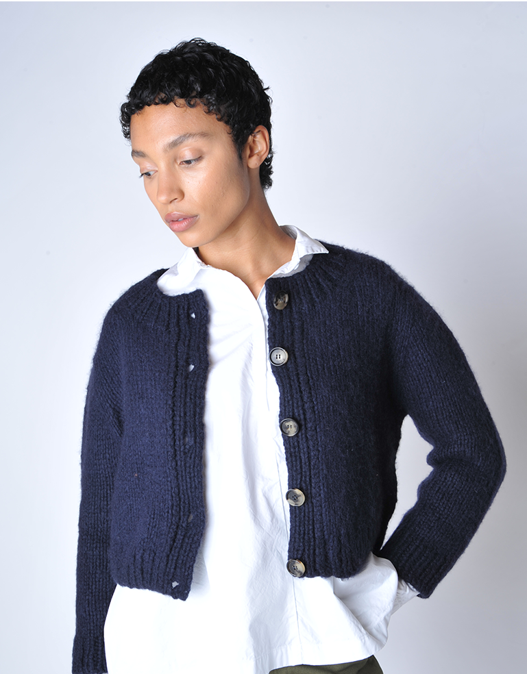 トップス Bibiy. ANGELIQUE KNIT NAVY BIBIY. MADE | ANGELIQUE KNIT NAVY｜Bibiy.