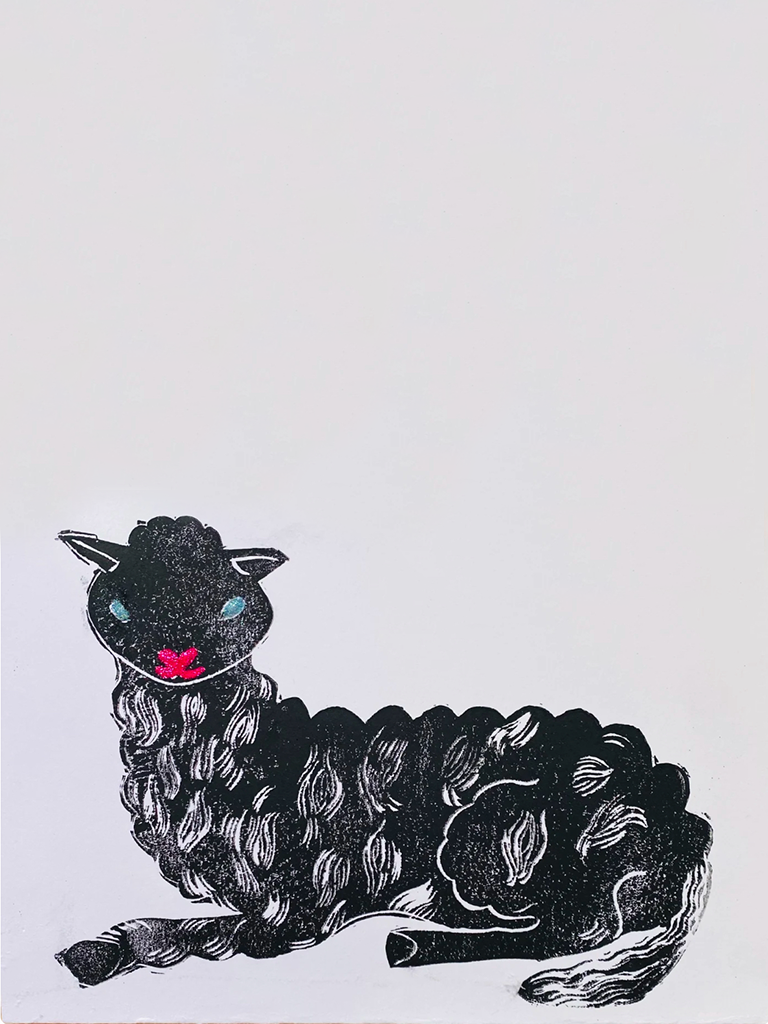 Black Lamb Card - Roztayger
