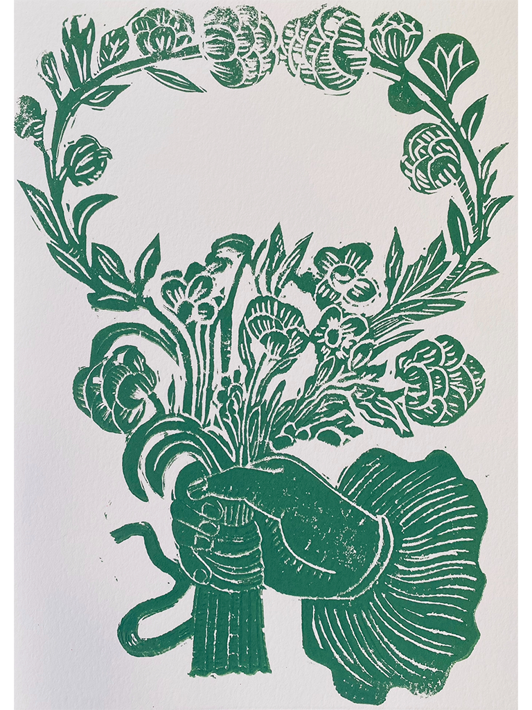 Green Hand Posiei Card - Roztayger