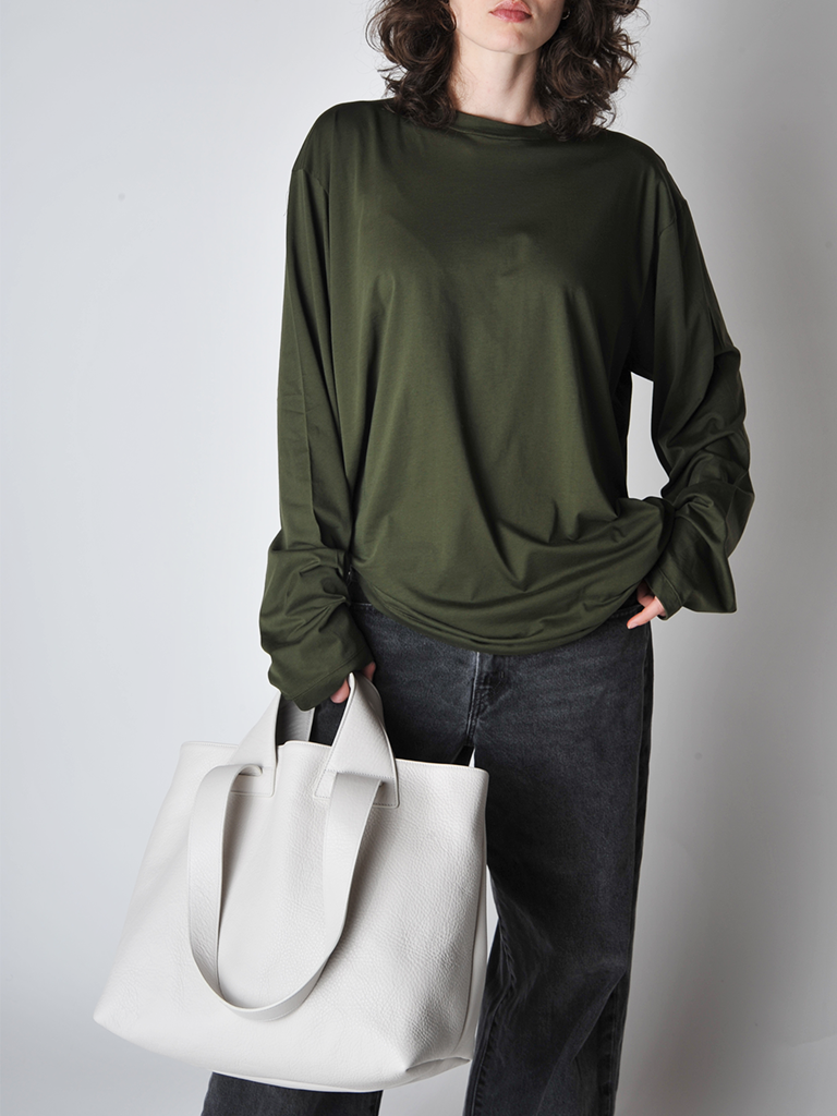 Plein Chalk WhiteTote - Roztayger