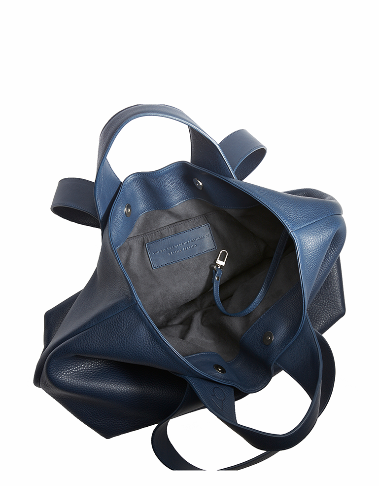 Navy Plein Tote - Roztayger