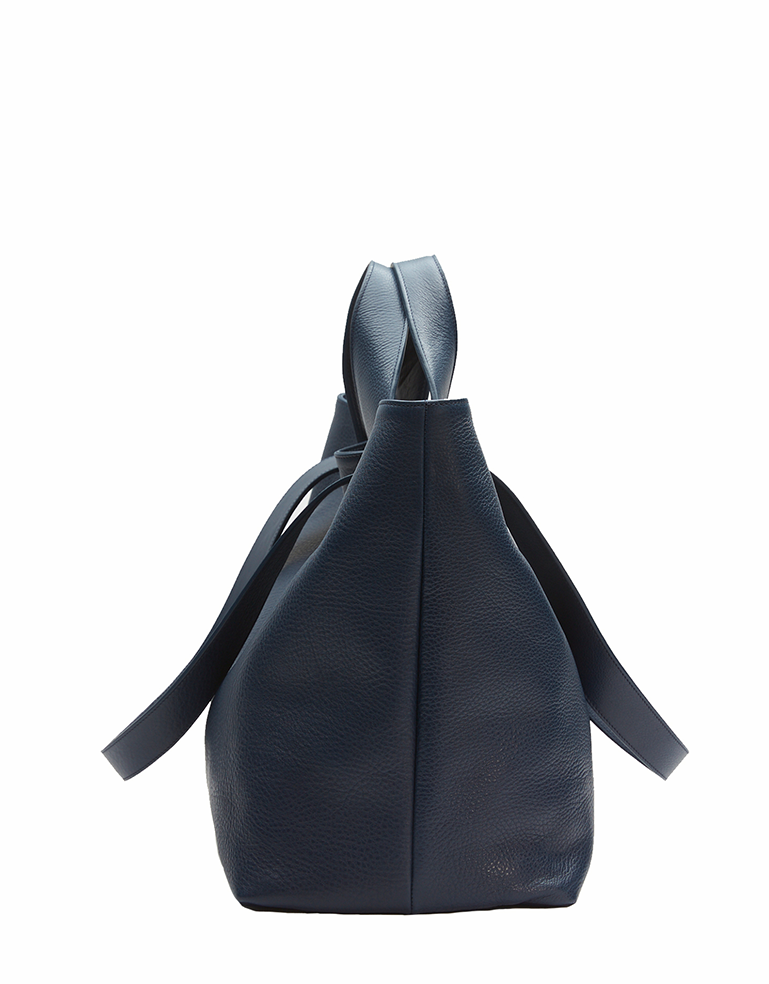 Navy Plein Tote - Roztayger