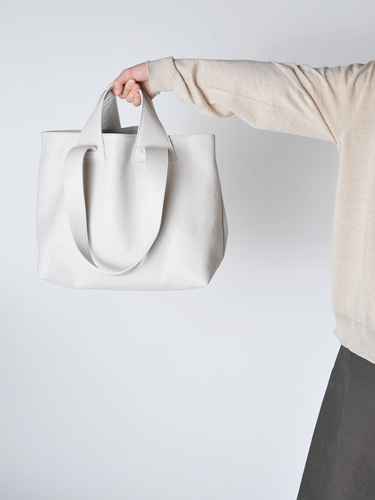 Plein Chalk WhiteTote - Roztayger
