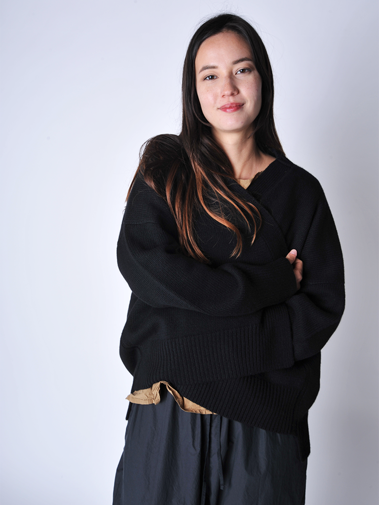 Black Aire Chunky Knit Cardigan - Roztayger