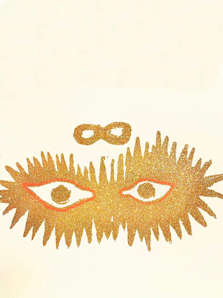 Gold Protective Eyes Card - Roztayger