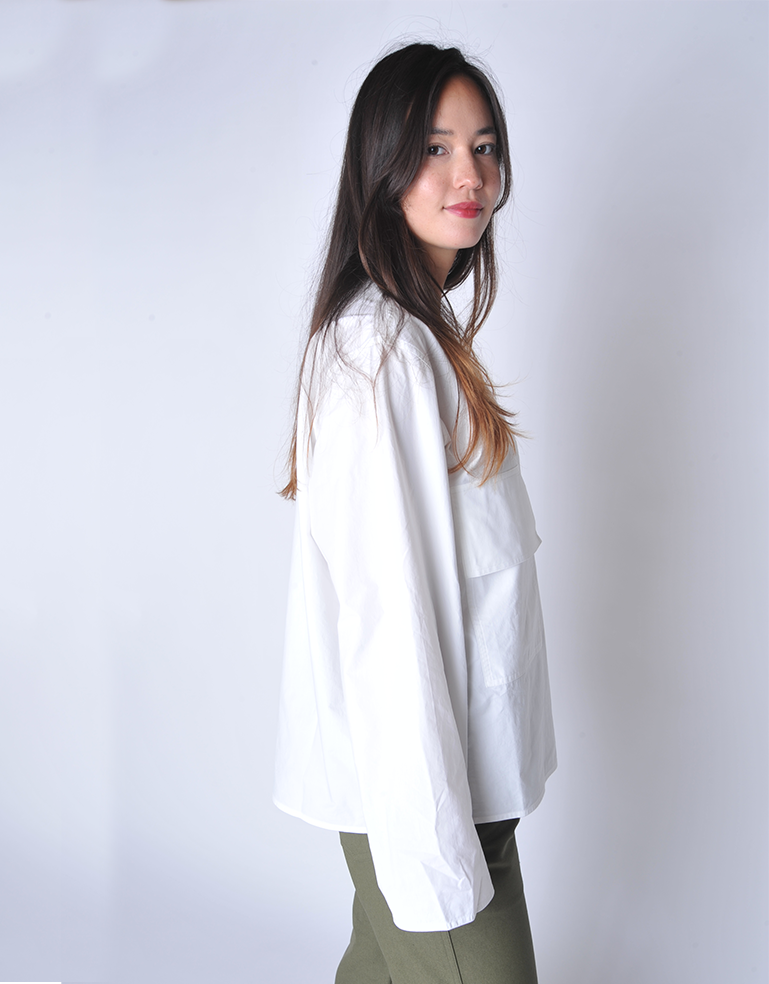 White Balthus Poplin Shirt - Roztayger