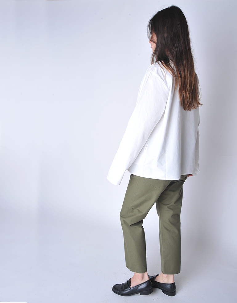 White Balthus Poplin Shirt - Roztayger