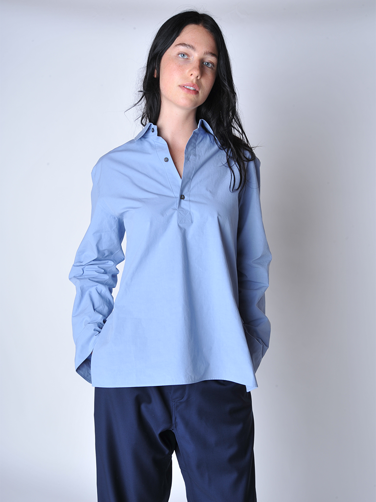 Dolphin Blue Beuys Shirt - Roztayger