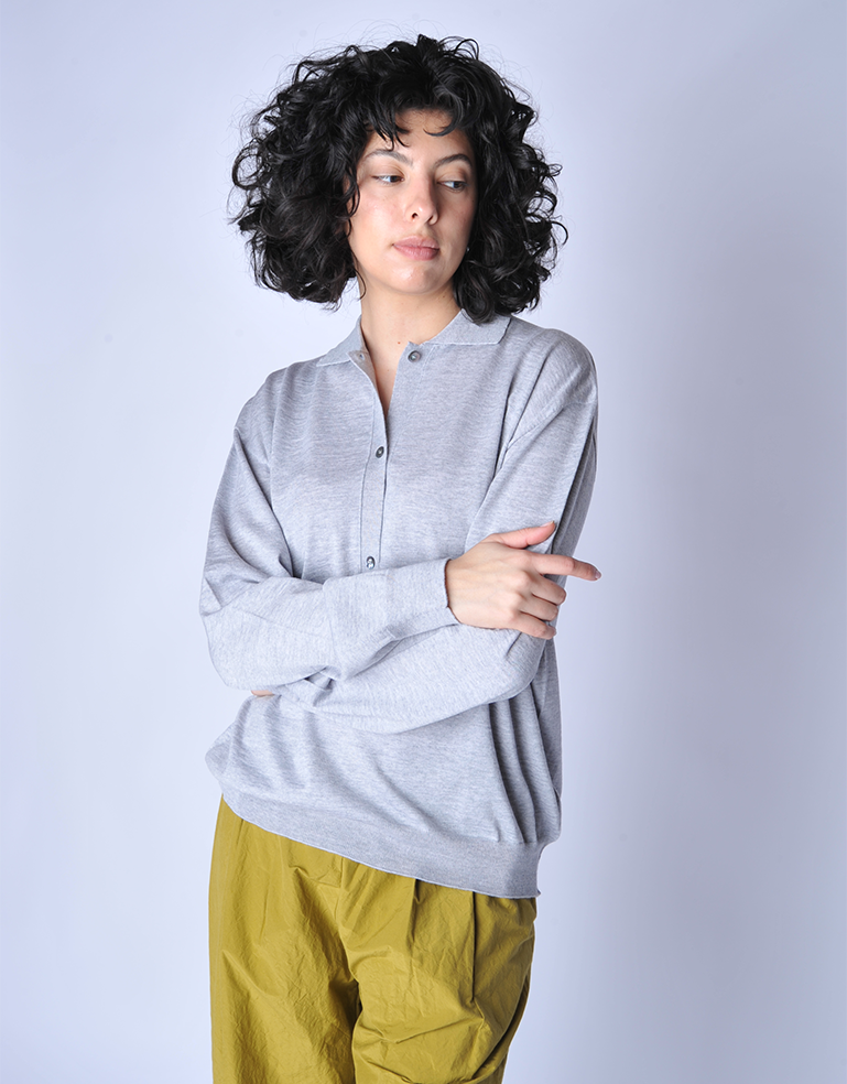 Sofie D Hoore | Silver Polo Morse Knit Sweater – Roztayger