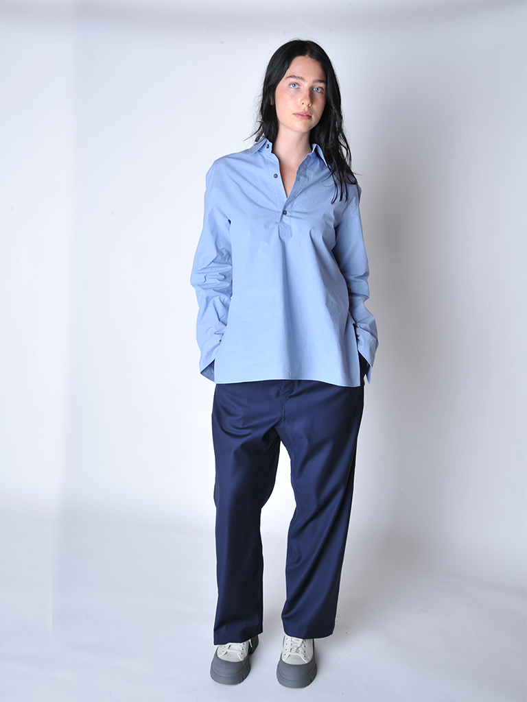 Dolphin Blue Beuys Shirt - Roztayger