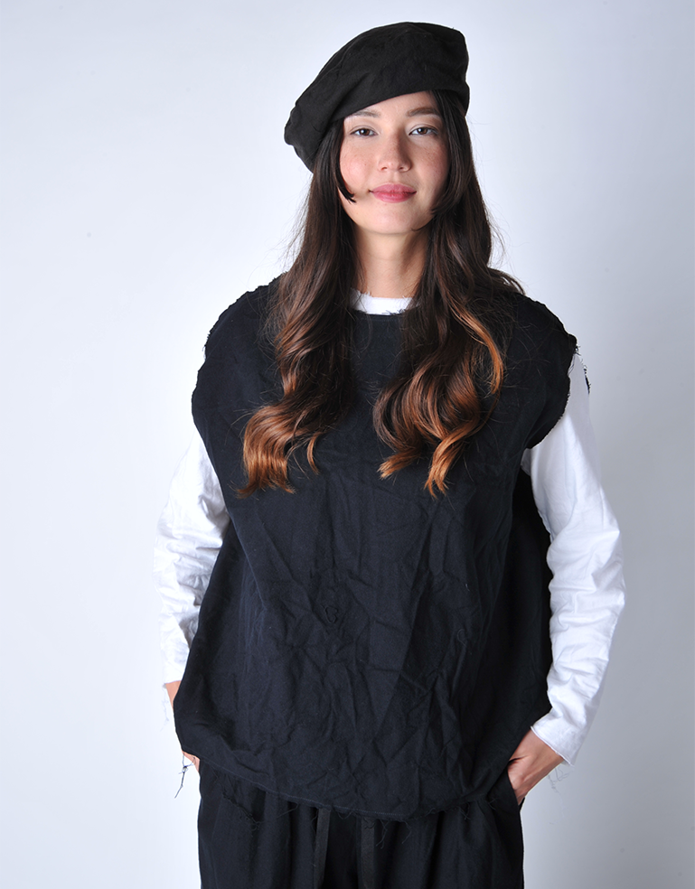 Black Flying Duck Flannel Beret - Roztayger