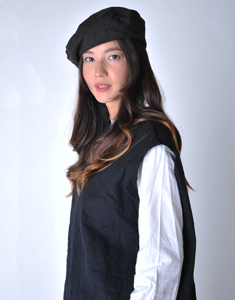 Black Flying Duck Flannel Beret - Roztayger
