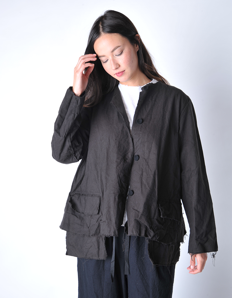 Bitter Chocolate Button Down Flannel Cosy Jacket - Roztayger