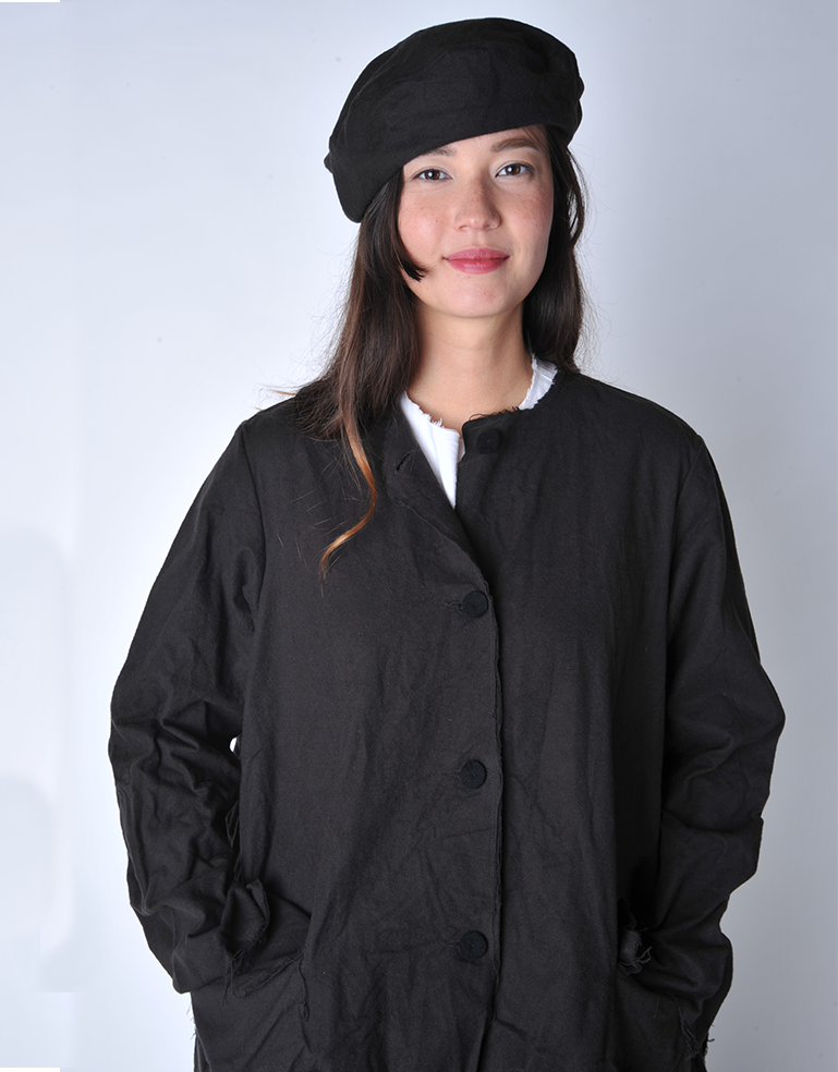 Bitter Chocolate Flying Duck Flannel Beret - Roztayger