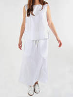 White Medium Long Twisted Skirt - Roztayger