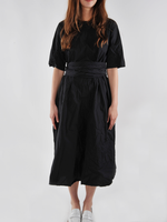 Black Medium Long Dress with Scarf/Belt - Roztayger