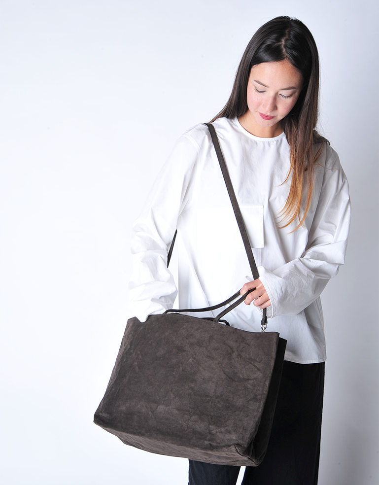 Dark Brown Suede Big City Shopper - Roztayger