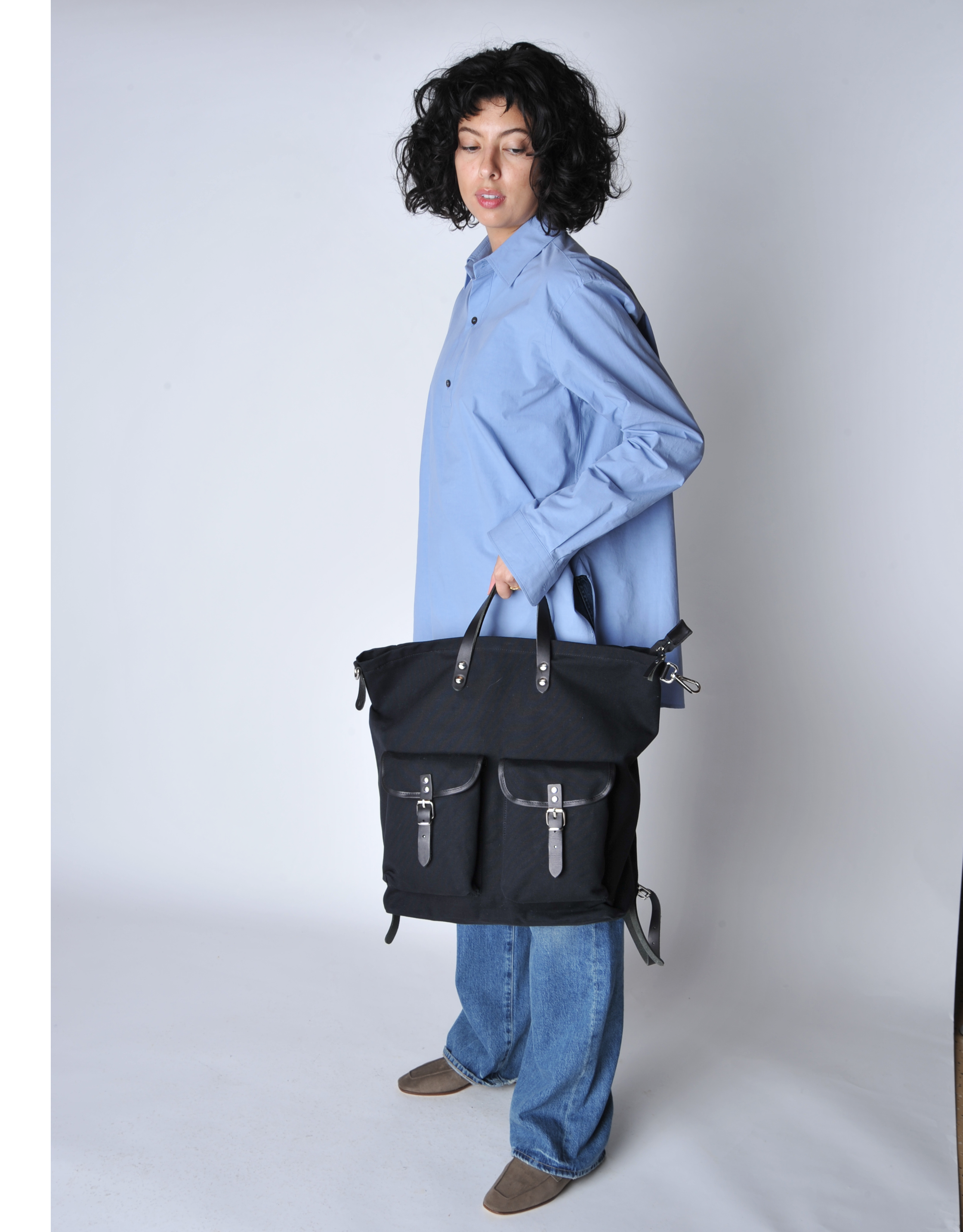 Zilla | Black Canvas Rucksack – Roztayger