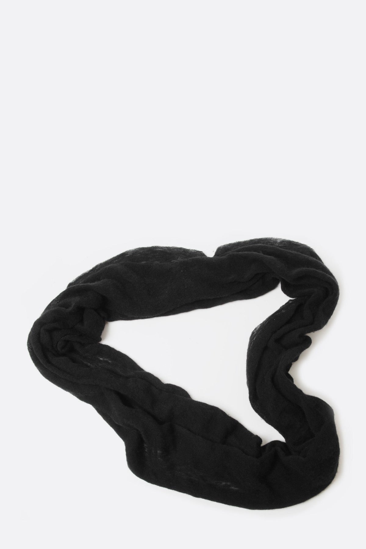 Black Cashmere Tube Scarf - Roztayger