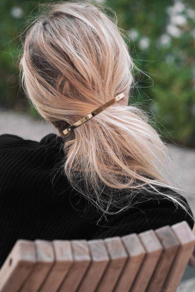 Pink Gold XS Barrette 21 - Roztayger