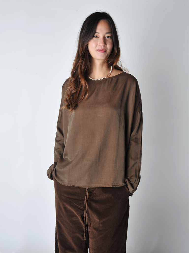 Coffee Silk T Shirt